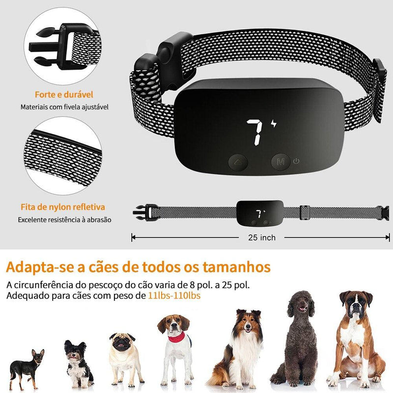 Coleira antilatido para cães - Kmelo120