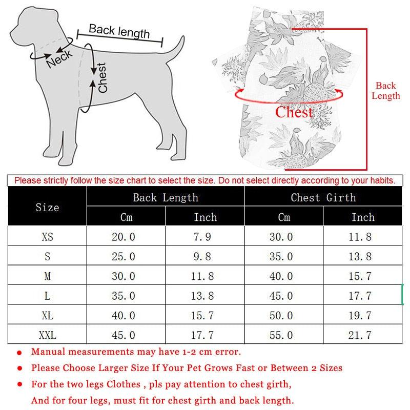 Camisa Verão para pets - Kmelo120