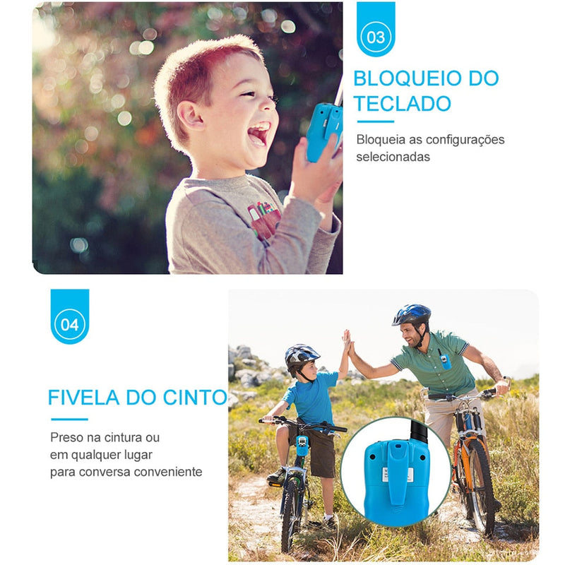 Walkie Talkie Portátil infantil - Kmelo120