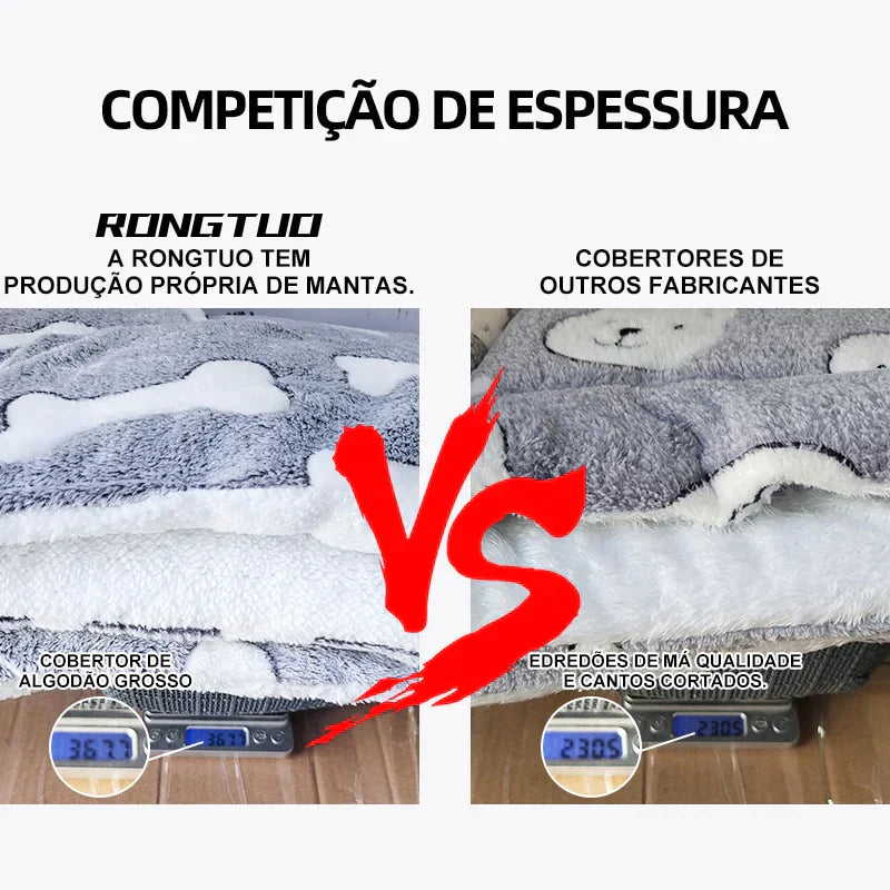 Cobertor peludo - serve como caminha para seu pet - Kmelo120